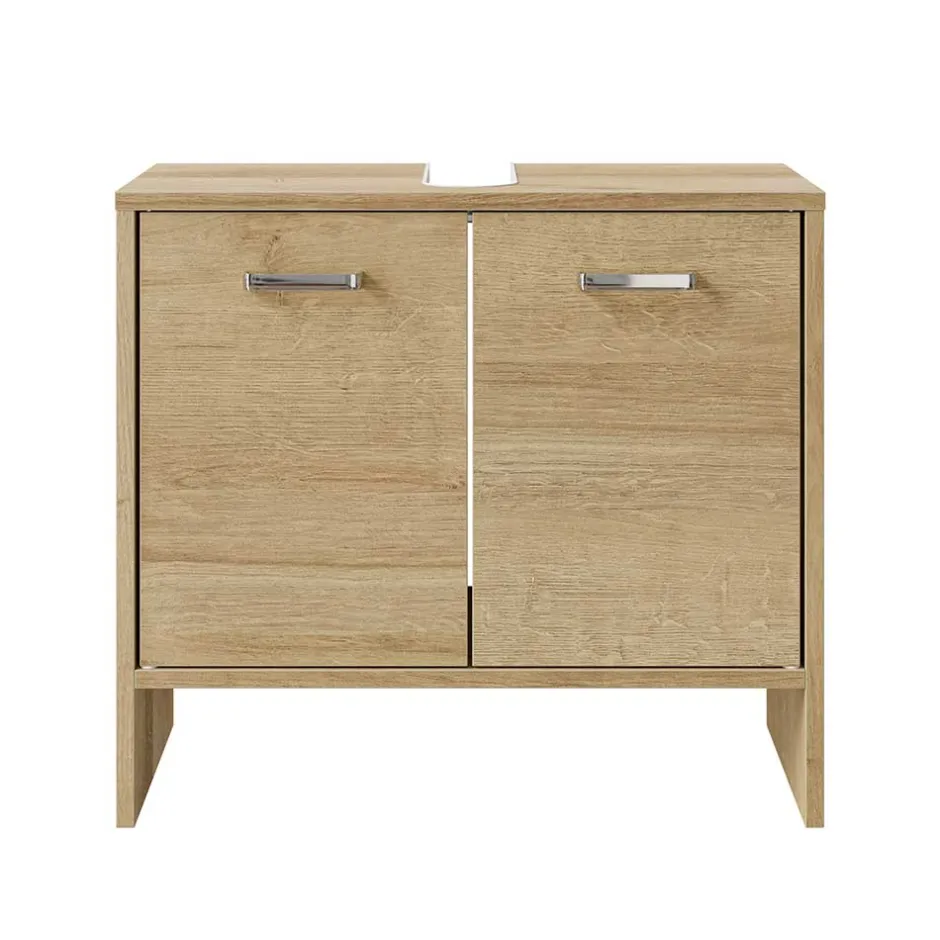 Wohnen Waschbeckenunterschrank in Eiche Dekor - Madeonary