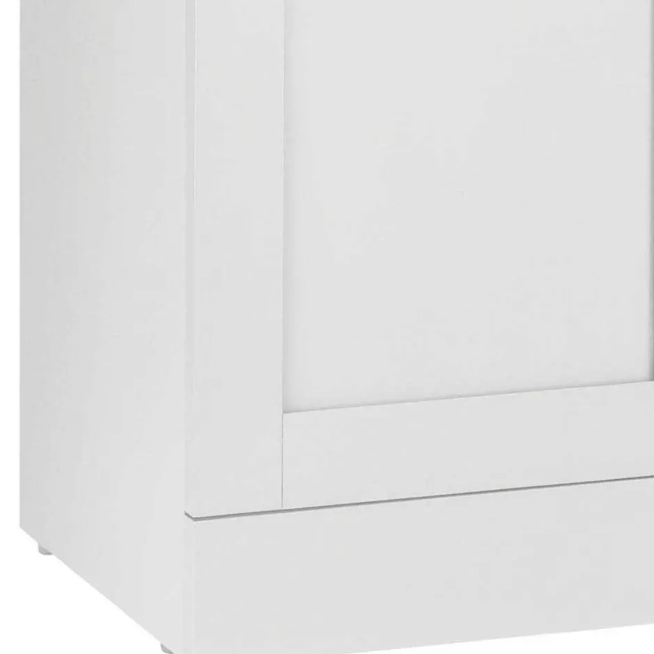 Wohnen Waschbeckenunterschrank in Weiß mit Metallgriffen - Gorgona