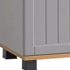 Wohnen Waschbeckenunterschrank in Platingrau - Benja