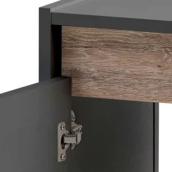 Wohnen Waschbeckenunterschrank in Anthrazit & Wildeiche - Marcius