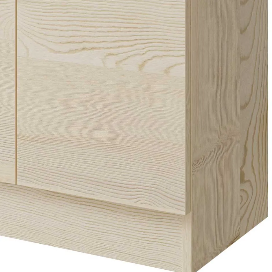 Wohnen Waschbeckenunterschrank in hellem Holzdekor Pinie - Nova