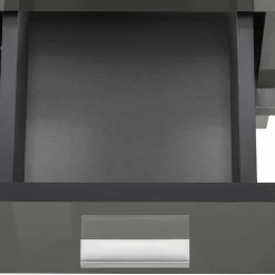 Wohnen Waschbeckenunterschrank in Grau glänzend - Ulivia