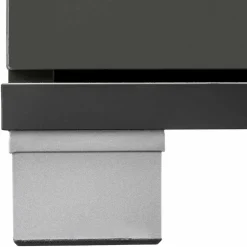 Wohnen Waschbeckenunterschrank in Grau glänzend - Ulivia