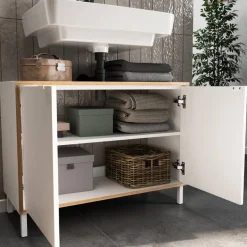 Wohnen Waschbeckenunterschrank in Weiß - Nadals