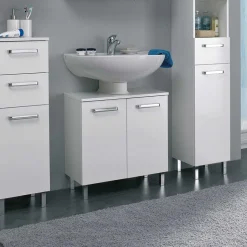 Wohnen Waschbeckenunterschrank in Weiß - Ardin