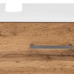 Wohnen Waschbeckenunterschrank in Eiche NB & Weiß - Voinla