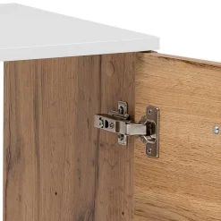 Wohnen Waschbeckenunterschrank in Eiche NB & Weiß - Voinla