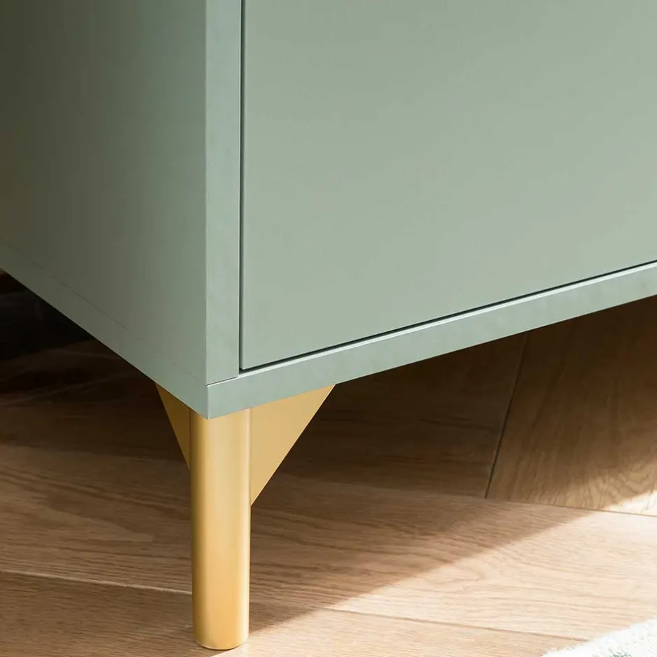 Wohnen Waschbeckenunterschrank in Graugrün - Vilatata