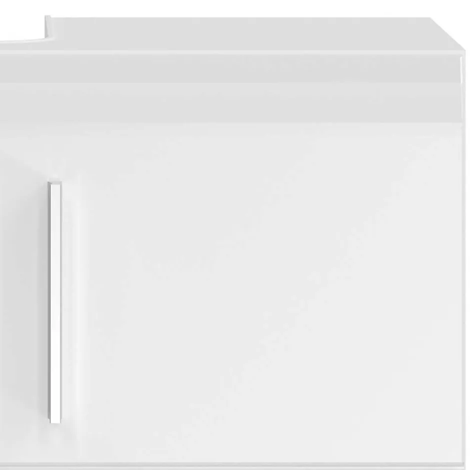 Wohnen Waschbeckenunterschrank in Weiß hochglänzend - Rirua