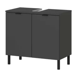 Wohnen Waschbecken-Unterschrank in Dunkelgrau - Quado