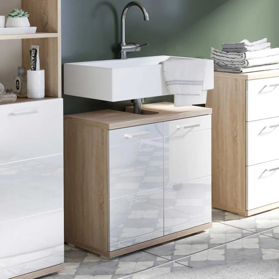 Waschbecken-Unterschrank 2-türig - Faneto^Wohnen New