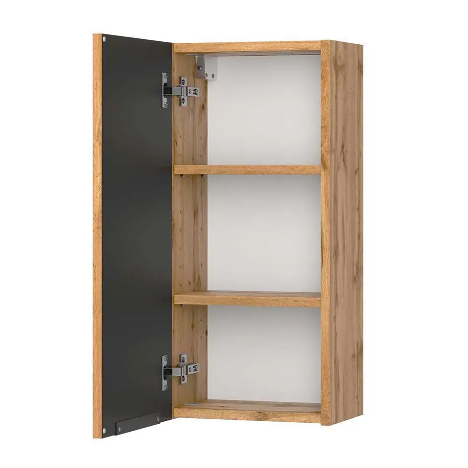 Waschkonsole & LED Spiegel & Hängeschrank - Crystoga I (dreiteilig)^Wohnen