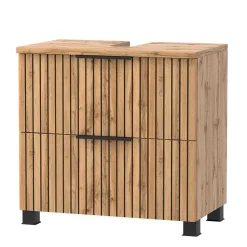 Wohnen Waschkonsole & Midischrank & LED Spiegel - Crystoga (dreiteilig)