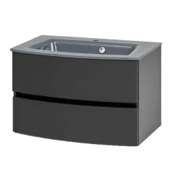 Waschkonsole in Dunkelgrau - Natarivos^Wohnen Outlet