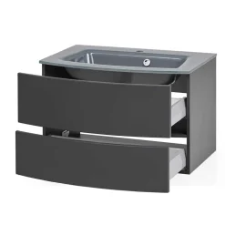 Waschkonsole in Dunkelgrau - Natarivos^Wohnen Outlet