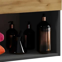 Waschkonsole in Wildeiche Honig & Anthrazit - Effect^Wohnen Clearance