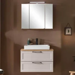 Waschkonsole und Spiegelschrank Set - Trioto (zweiteilig)^Wohnen Best