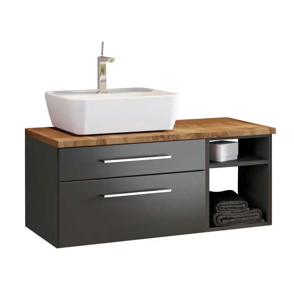 Waschplatz Ausstattung in Grau - Estregos (dreiteilig)^Wohnen Hot