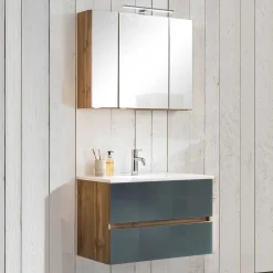 Waschplatz Einrichtung zweifarbig - Anviletca (zweiteilig)^Wohnen