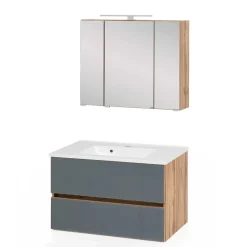 Waschplatz Einrichtung zweifarbig - Anviletca (zweiteilig)^Wohnen