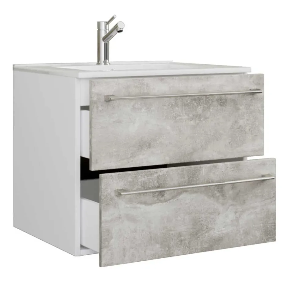 Waschplatz Kombi in Betonoptik - Salvadore (zweiteilig)^Wohnen Best