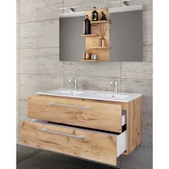 Waschplatz Kombination in Wildeiche Honig - Ursela (zweiteilig)^Wohnen Best