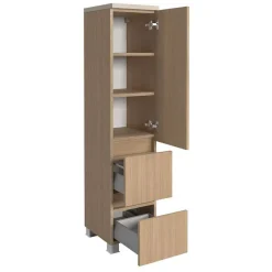 Wohnen Waschplatz und Midischrank Set - Vibulam (dreiteilig)
