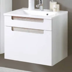 Wohnen Waschtisch Hängeschrank Tymos in Weiß