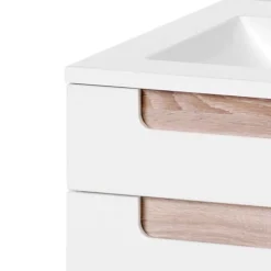 Wohnen Waschtisch Hängeschrank Tymos in Weiß