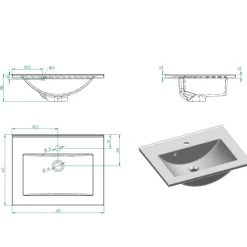Waschtisch im Buche Dekor - Mabeca^Wohnen