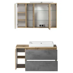 Waschtisch Kombination 105 cm breit - Mia (zweiteilig)^Wohnen Discount