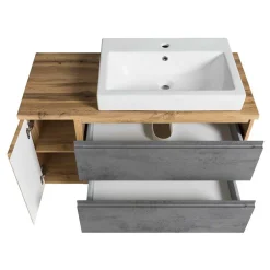 Waschtisch Kombination 105 cm breit - Mia (zweiteilig)^Wohnen Discount