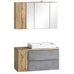 Waschtisch Kombination 105 cm breit - Mia (zweiteilig)^Wohnen Discount