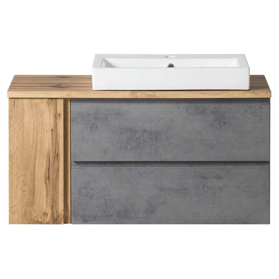 Waschtisch Kombination 105 cm breit - Mia (zweiteilig)^Wohnen Discount