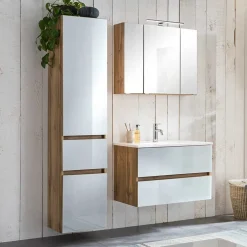 Waschtisch Möbel & Hochschrank Set - Vrendina (dreiteilig)^Wohnen Best