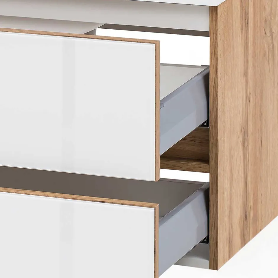 Waschtisch Möbel & Hochschrank Set - Vrendina (dreiteilig)^Wohnen Best