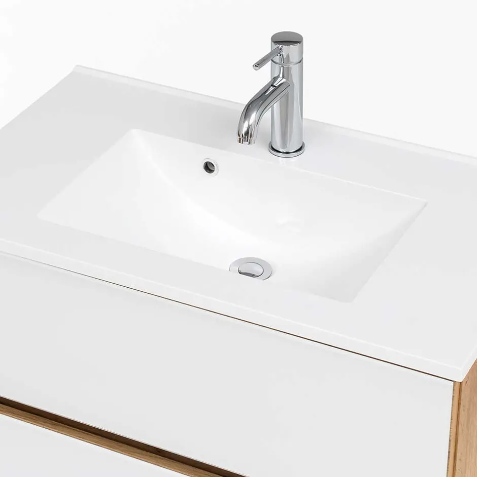 Waschtisch Möbel & Hochschrank Set - Vrendina (dreiteilig)^Wohnen Best