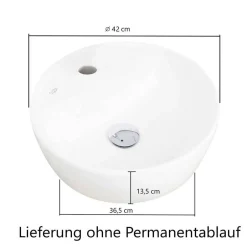 Waschtisch mit Aufsatzbecken in Eiche Hell - Vibulam^Wohnen Hot