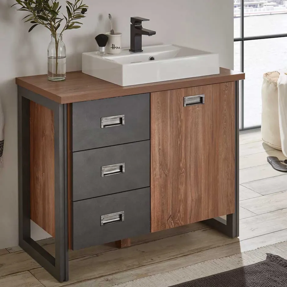 Waschtisch mit Aufsatzbecken 91 cm breit - Forawas^Wohnen Sale