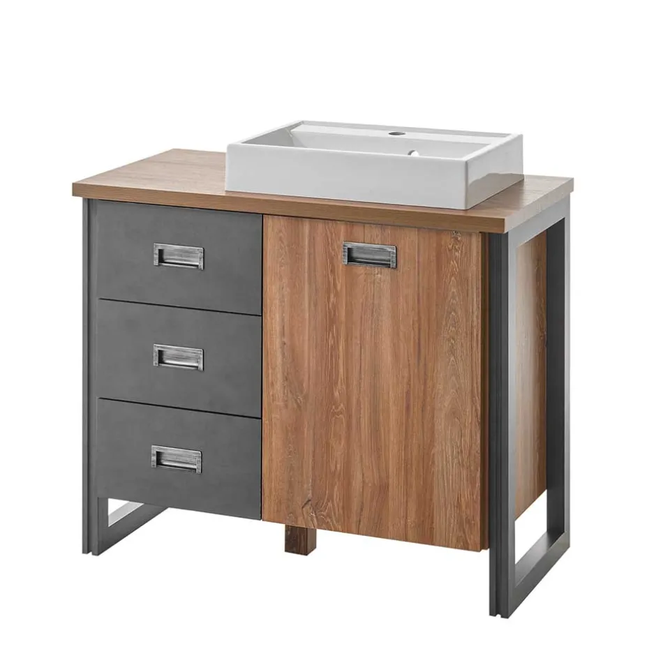 Waschtisch mit Aufsatzbecken 91 cm breit - Forawas^Wohnen Sale