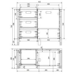 Waschtisch mit Aufsatzbecken 91 cm breit - Forawas^Wohnen Sale