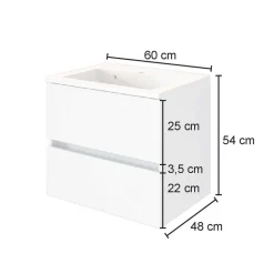 Waschtisch mit Becken für Wandmontage - Endely^Wohnen Sale