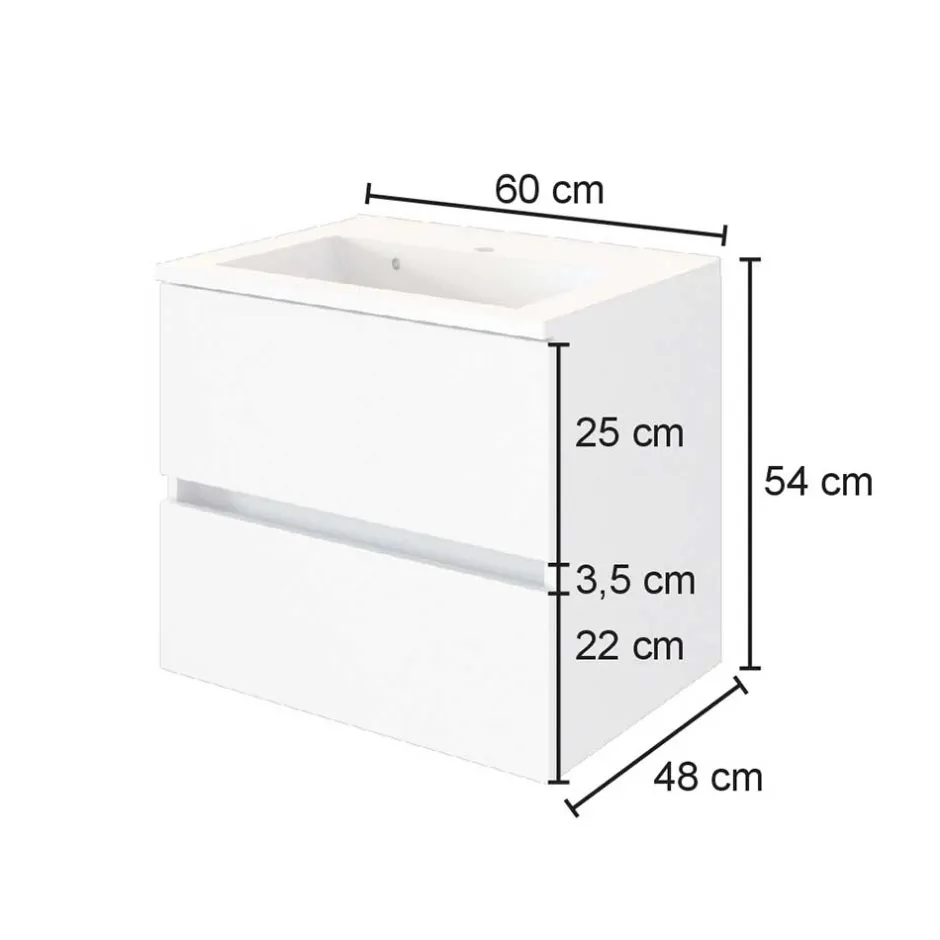 Waschtisch mit Becken für Wandmontage - Endely^Wohnen Sale