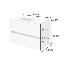 Waschtisch mit Becken für Wandmontage - Endely^Wohnen Sale