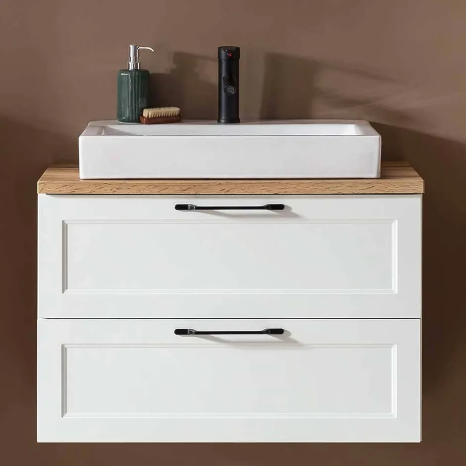 Wohnen Waschtisch mit Becken in Weiß - Gyatso