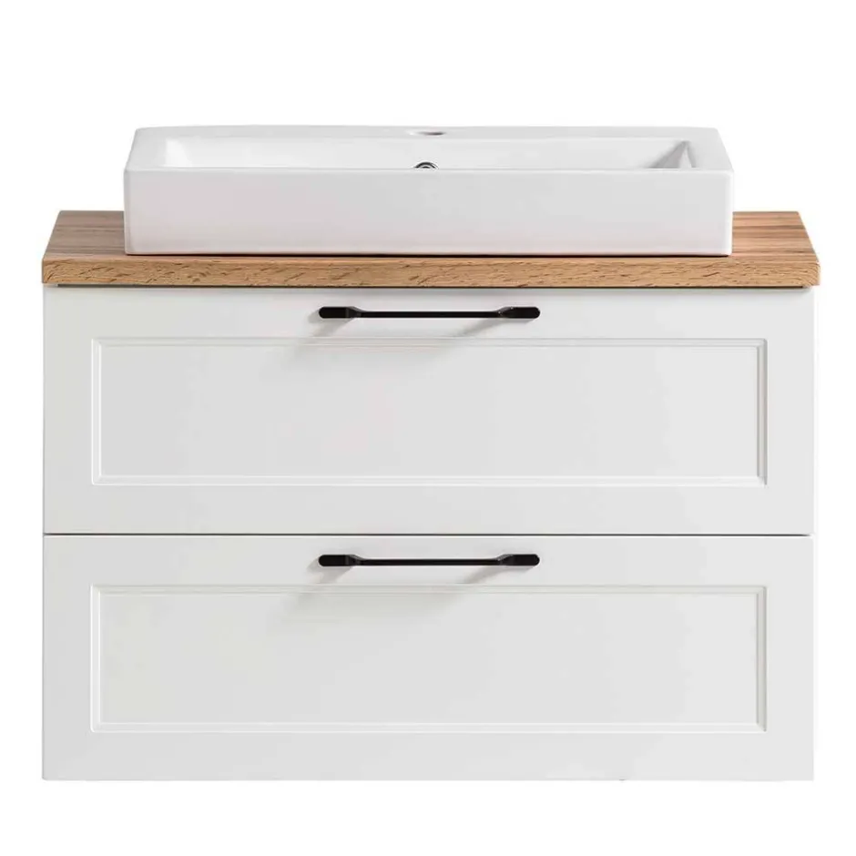 Wohnen Waschtisch mit Becken in Weiß - Gyatso