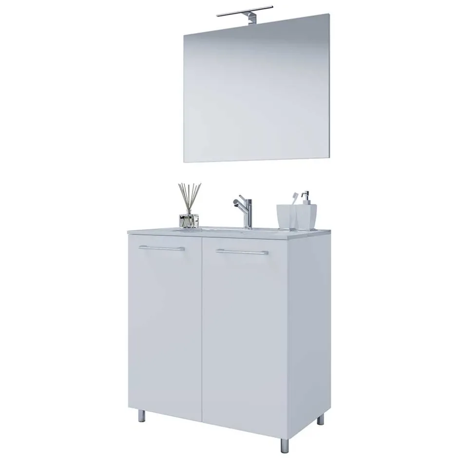 Waschtisch mit LED Spiegel Set - Ipsum (zweiteilig)^Wohnen Hot