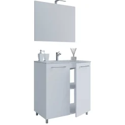 Waschtisch mit LED Spiegel Set - Ipsum (zweiteilig)^Wohnen Hot