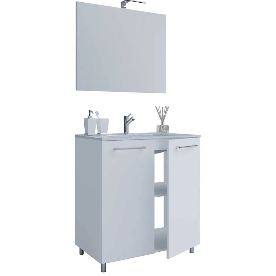 Waschtisch mit LED Spiegel Set - Ipsum (zweiteilig)^Wohnen Hot