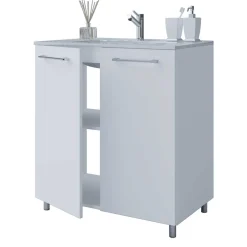 Waschtisch mit LED Spiegel Set - Ipsum (zweiteilig)^Wohnen Hot